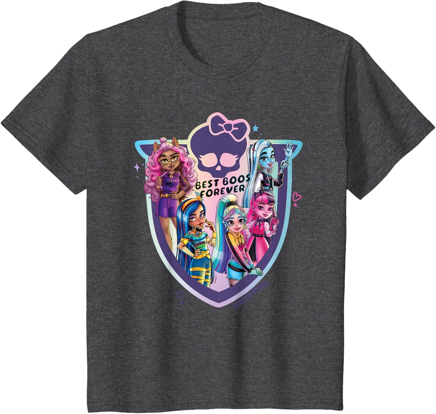 image:imageMonster High Best Boos Forever TShirtDark Heather Grey
