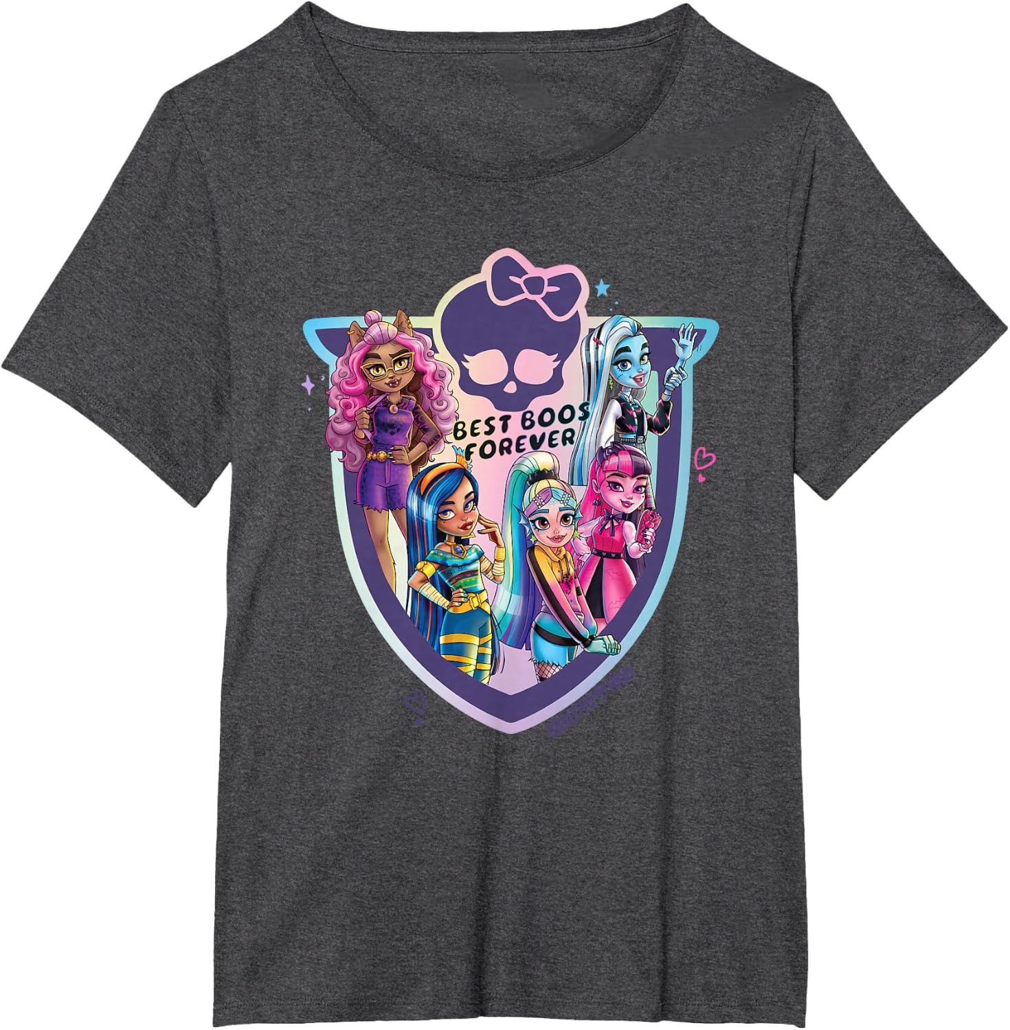 image:imageMonster High Best Boos Forever TShirtDark Heather Grey