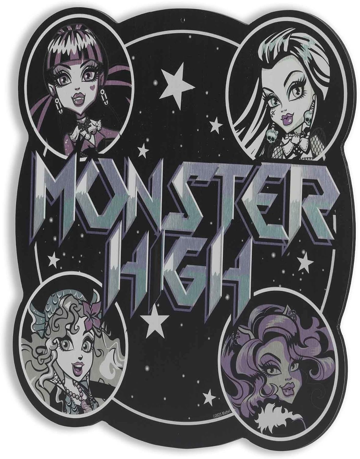 image:imageMonster High Freaky Fab Hanging Wood Wall Decor Fun Monster High Sign for Bedroom or Movie RoomBlack