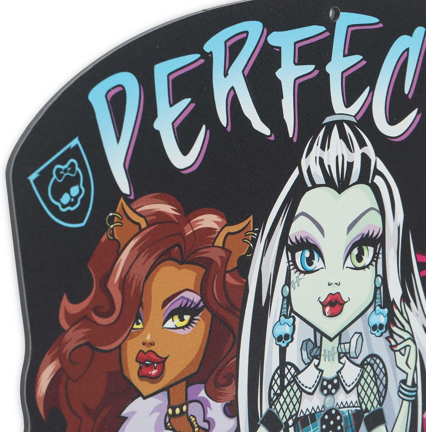 image:imageMonster High Freaky Fab Hanging Wood Wall Decor Fun Monster High Sign for Bedroom or Movie RoomBlackBlue