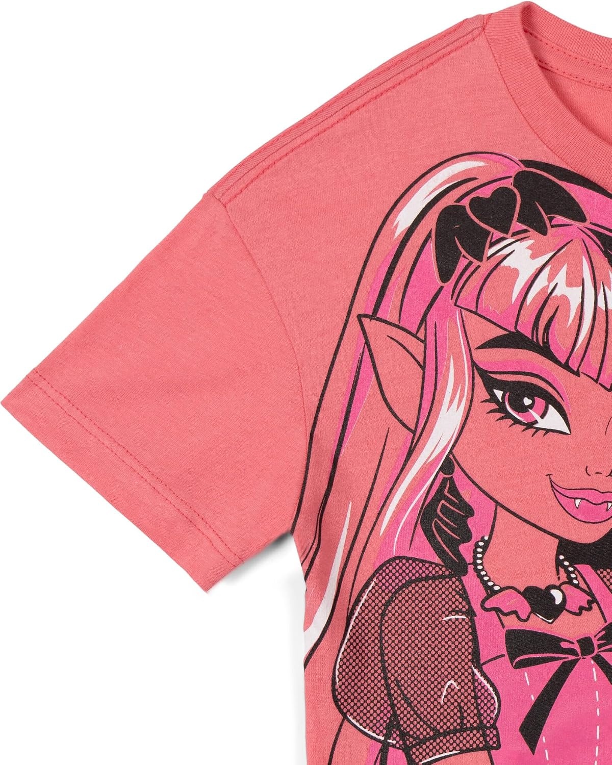 image:imageMonster High Girls Boxy TShirt Toddler to Big Kid Sizes 4T 1416Pink Draculaura