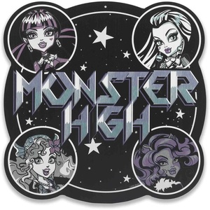 Monster High Freaky Fab Hanging Wood Wall Decor – Fun Monster High Sign for Bedroom or Movie Room(Black)