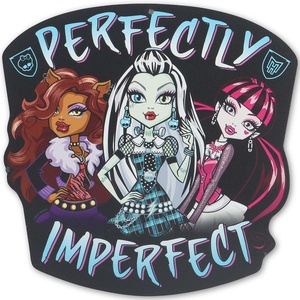 Monster High Freaky Fab Hanging Wood Wall Decor – Fun Monster High Sign for Bedroom or Movie Room(Black/Blue)